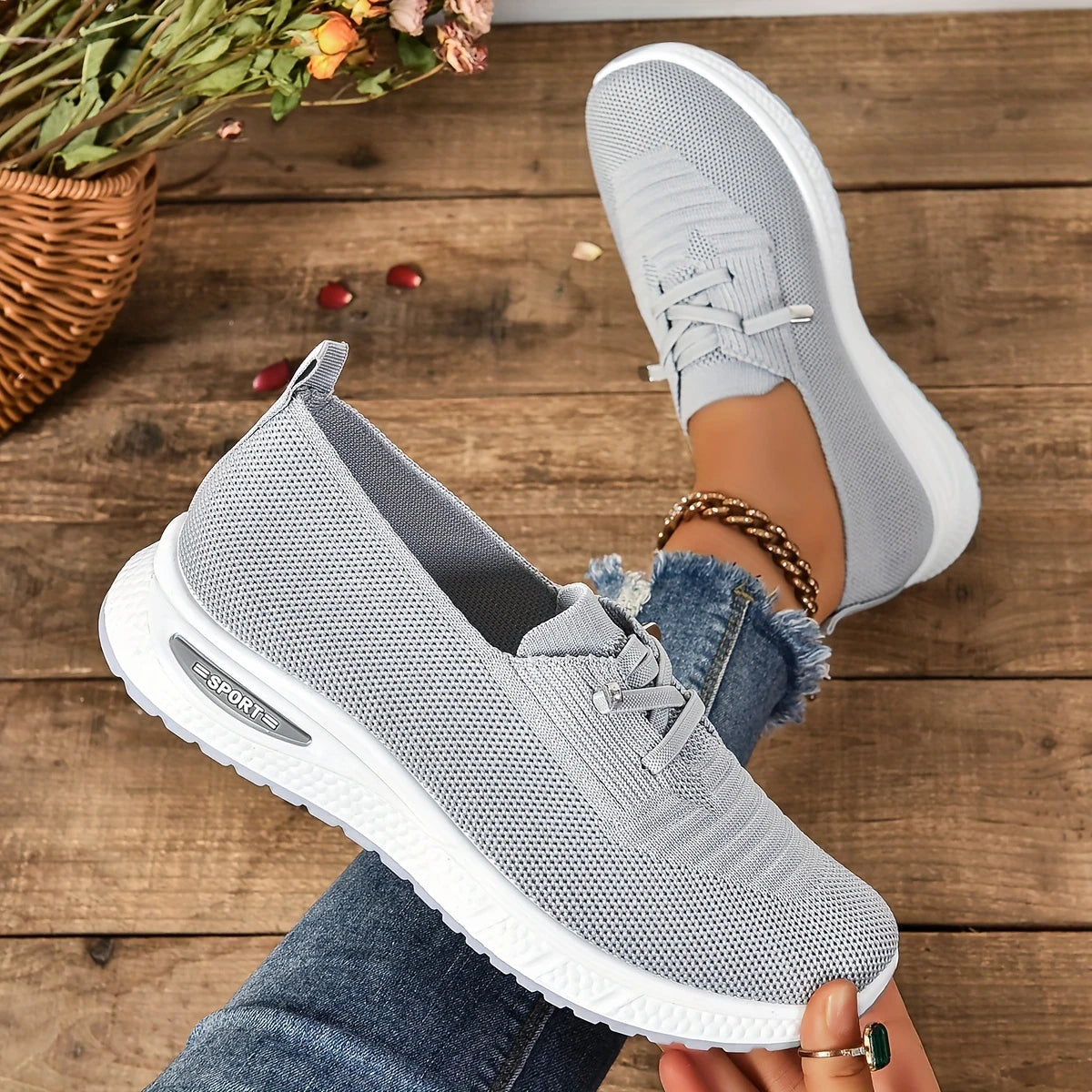 🔥Best Seller-Last Day Sale 50% OFF🔥 Women's Casual Breathable Sneakers – Lace-Up, Low-Top, Comfortable