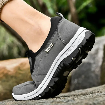 Men's Wide Comfort Sneakers with Arch Support & Shock Absorption
