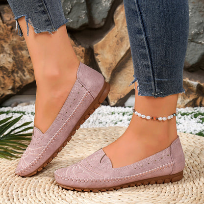Lightweight, breathable orthopedic leather shoes