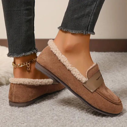 💥Hot Special Discount 50% OFF💥 Women’s Comfort Slip-On Loafers – Premium Leather, Soft Sole & Warm Cozy Feel