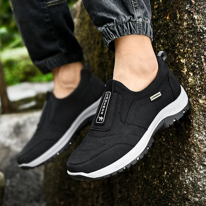 Men's Wide Comfort Sneakers with Arch Support & Shock Absorption