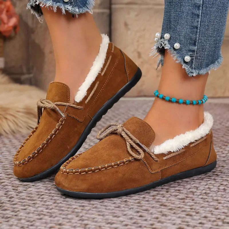 🔥LAST DAY 50% OFF🔥 Women’s Comfort Slip-On Loafers, Soft Sole & Warm Cozy Feel