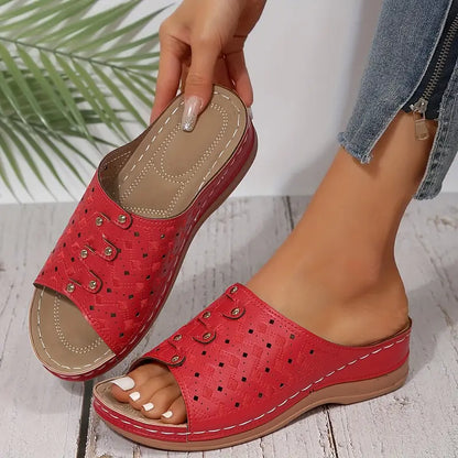 Women's Fashion Wedge Sandals - Arch Support Sandals For Women