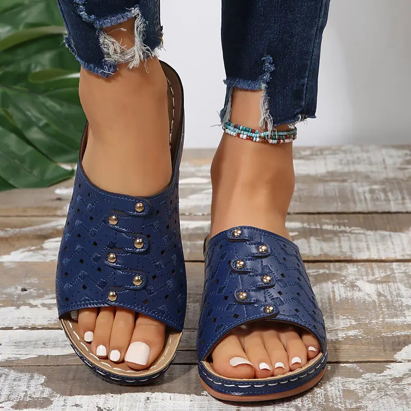 Women's Fashion Wedge Sandals - Arch Support Sandals For Women
