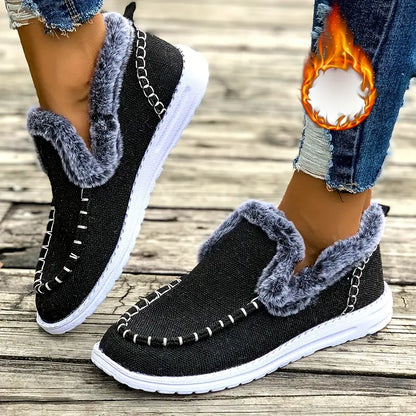 💥Hot Special Discount 50% OFF💥 Cozy Winter Women’s Slip-On Loafers – Orthopedic Soft Sole