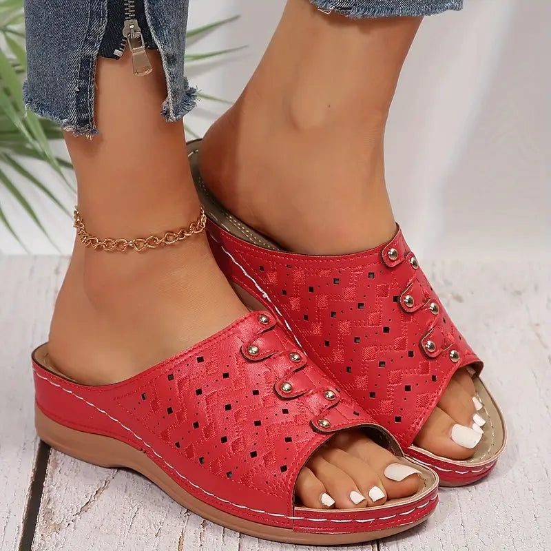 Women's Fashion Wedge Sandals - Arch Support Sandals For Women