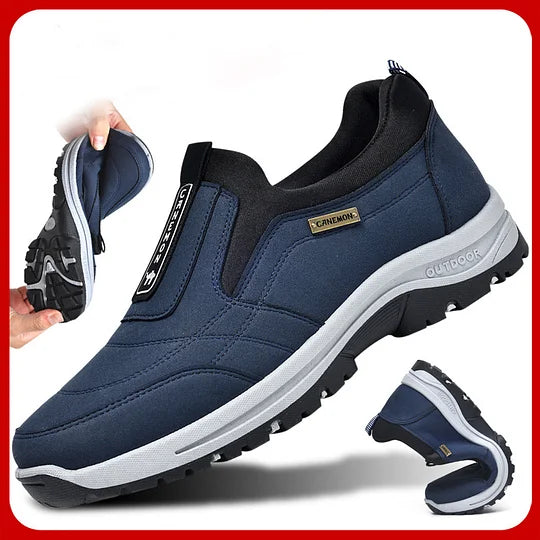 Men's Wide Comfort Sneakers with Arch Support & Shock Absorption