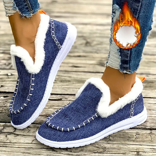 💥Hot Special Discount 50% OFF💥 Cozy Winter Women’s Slip-On Loafers – Orthopedic Soft Sole
