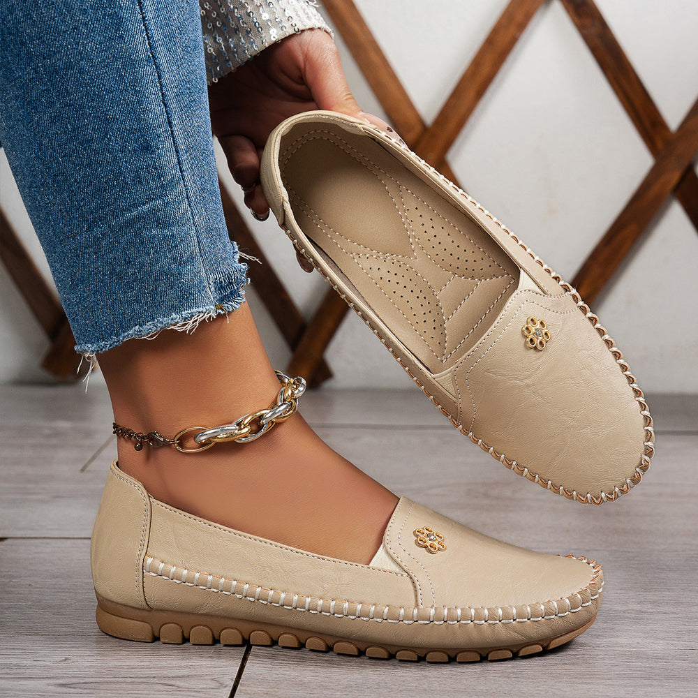 🔥Best Seller-Last Day Sale 50% OFF🔥 Orthopedic leather shoes, Lightweight, Anti-Slip, Breathable for Women