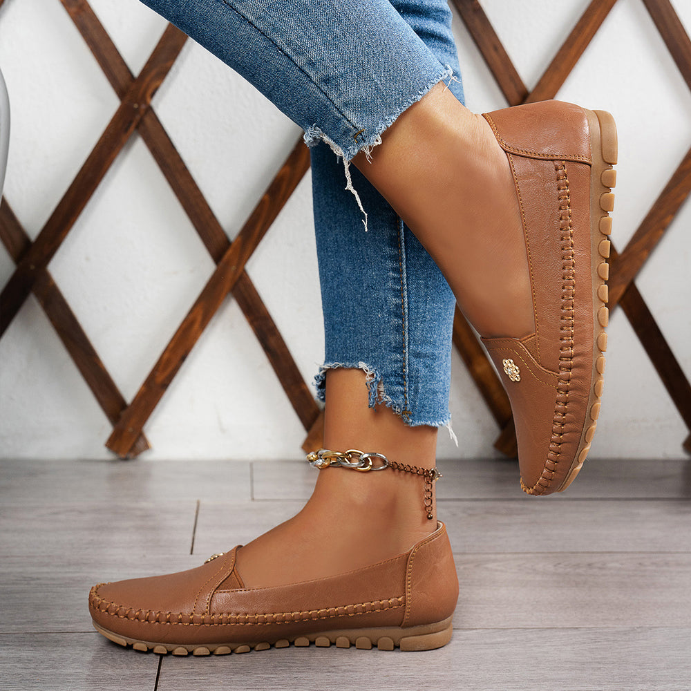 🔥Best Seller-Last Day Sale 50% OFF🔥 Orthopedic leather shoes, Lightweight, Anti-Slip, Breathable for Women