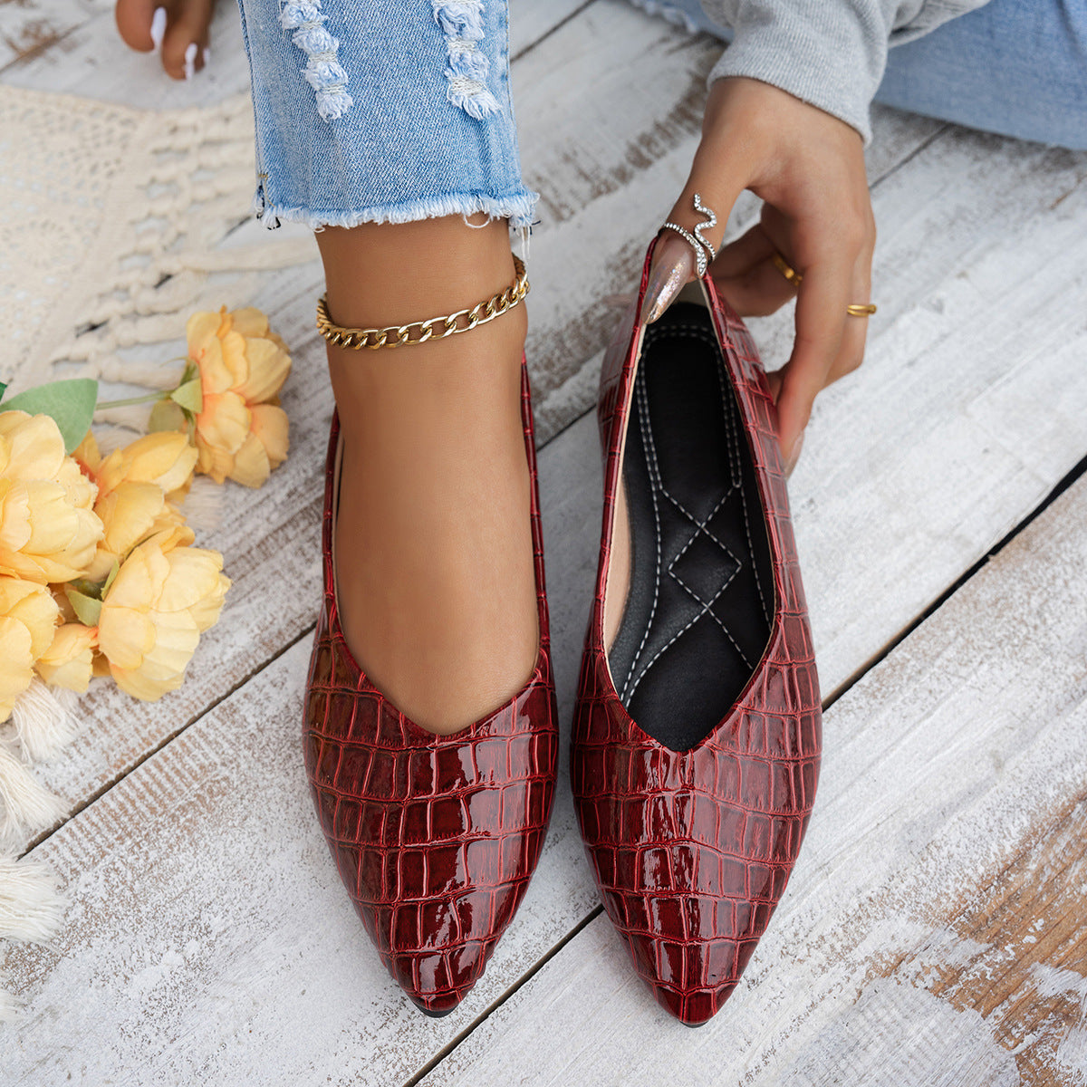 Orthopedic leather shoes, Lightweight, Anti-Slip, Breathable for Women