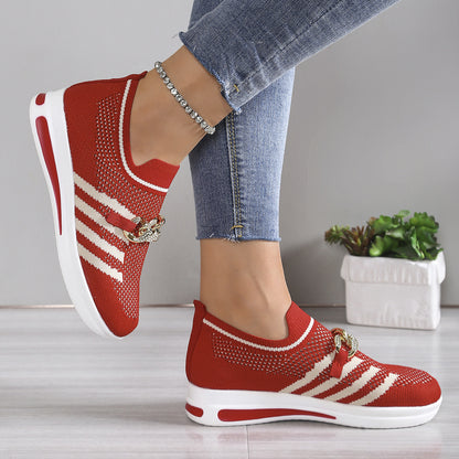 Women's Mesh Slip-Ons – Ergonomic, Non-Slip, Plus Size