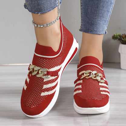 Women's Mesh Slip-Ons – Ergonomic, Non-Slip, Plus Size