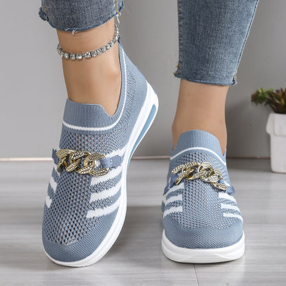 Women's Mesh Slip-Ons – Ergonomic, Non-Slip, Plus Size