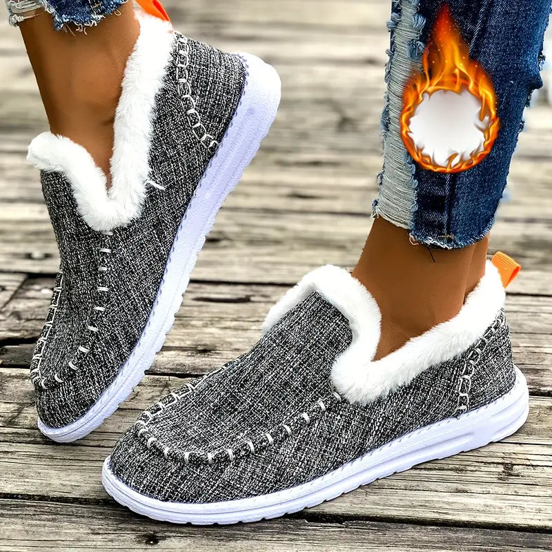 💥Hot Special Discount 50% OFF💥 Cozy Winter Women’s Slip-On Loafers – Orthopedic Soft Sole