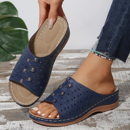 Women's Fashion Wedge Sandals - Arch Support Sandals For Women