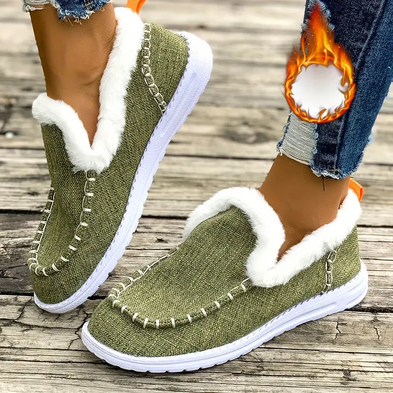 💥Hot Special Discount 50% OFF💥 Cozy Winter Women’s Slip-On Loafers – Orthopedic Soft Sole