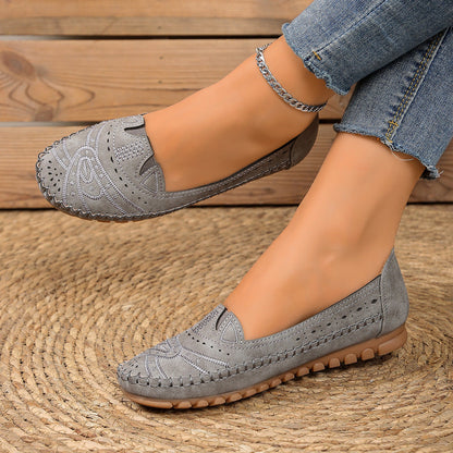 Lightweight, breathable orthopedic leather shoes