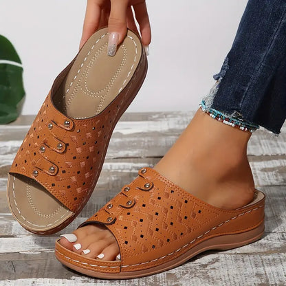Women's Fashion Wedge Sandals - Arch Support Sandals For Women