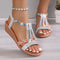 Women's Rhinestone Decor Wedge Sandals | Comfortable and Anti-slip